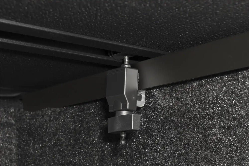 Solid Fold 2.0 Tonneau Cover Black Textured Paint 2007-2013 Toyota Tundra 8' Bed with Deck Rail System Extang