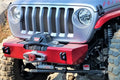 ~(35 lbs. 72X16X11)~ 18-Current - JL-JLU-JT Helix Front Bumper Non Winch Skin Only - Unfinished Aluminum Unfinished