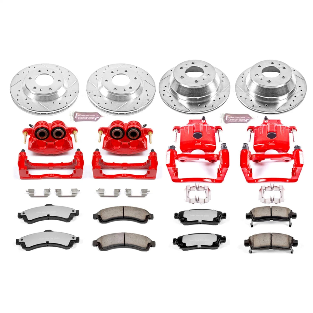 Power Stop 04-05 Buick Rainier Front & Rear Z23 Evolution Sport Brake Kit w/Calipers
