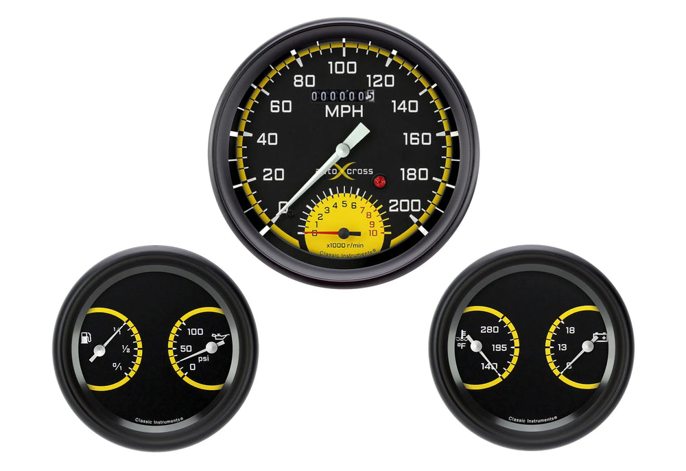 AUTO CROSS YELLOW 5IN SPEEDTACH 23IN DUAL