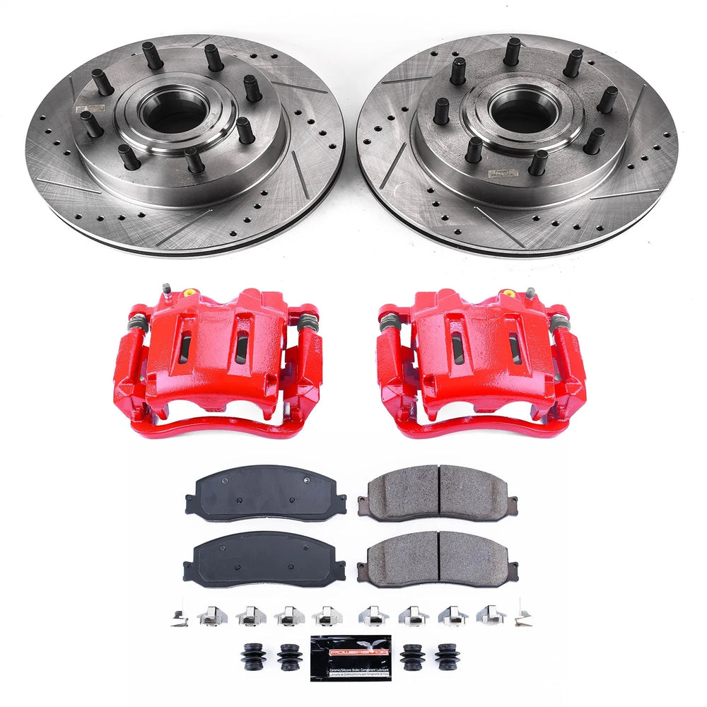 Power Stop 2012 Ford F-250 Super Duty Z23 Evolution Kit w/ Calipers - Front