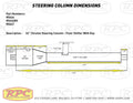 32' STEERING COLUMN WITH IGNITION F