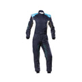 OMP Tecnica Hybrid Overall - Sz 48 (Navy/Cyan)