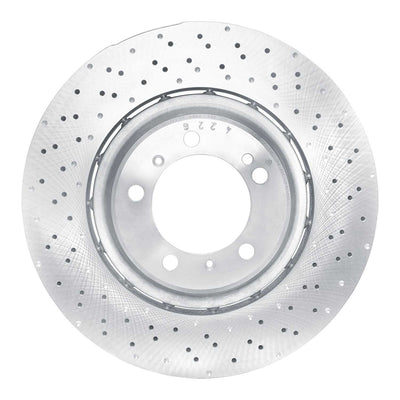 DFC 15-17 Porsche 911 Right Rear Drilled Hi-Carbon Alloy Geomet Coated Rotor