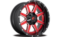 Fuel Wheels red auto part