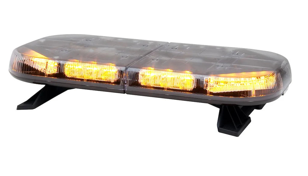 MINI JUSTICE LIGHTBAR SUPERLED PERMANENT (AMBER/WHITE)