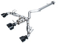 AWE 23-24 Toyota GR Corolla Track Edition Catback Exhaust - Chrome Silver Tips
