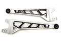 2005-17 Ford F-250/F-350 Front Radius Arm Outer Billet Face Plates (1-driver 1-passenger) for our 6 in or 8 in lift kit. (Bengal Black Gloss w/machined details)