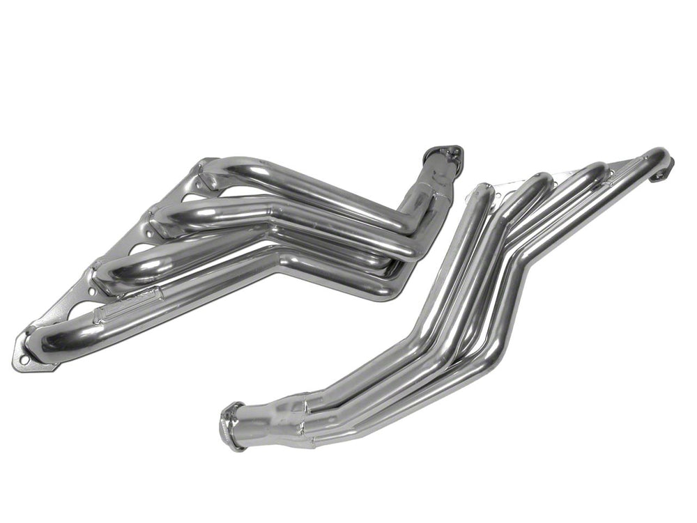 1979-1993 MUSTANG 5.0L 1-5 8 LONG TUBE HEADERS (POLISHED SILVER CERAMIC)