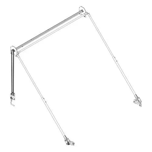 STEEL CRANK ARM TARP SYSTEM 3 SPRINGS WITHOUT WIND DEFLECTOR