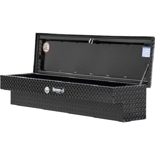13X16X87 INCH GLOSS BLACK DIAMOND TREAD ALUMINUM LOSIDER TRUCK BOX