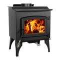 PLEASANT HEARTH 1800 SQ. FT. MEDIUM WOOD STOVE W/LEGS & LARGE STAINLESS STEEL ASH LIP & BLOWER