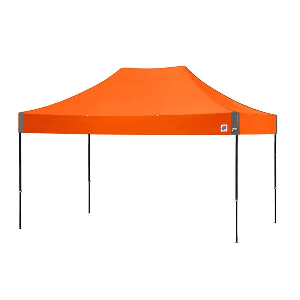 ECLIPSE 15FT(4.5M) STL SHELTER BLACK FRAME & STEEL ORANGE TOP
