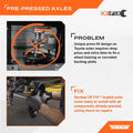 PRE-PRESSED AXLE