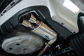 Remark axle-back exhaust close-up