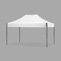 ECLIPSE 15FT(4.5M) STL SHELTER BLACK FRAME & WHITE TOP