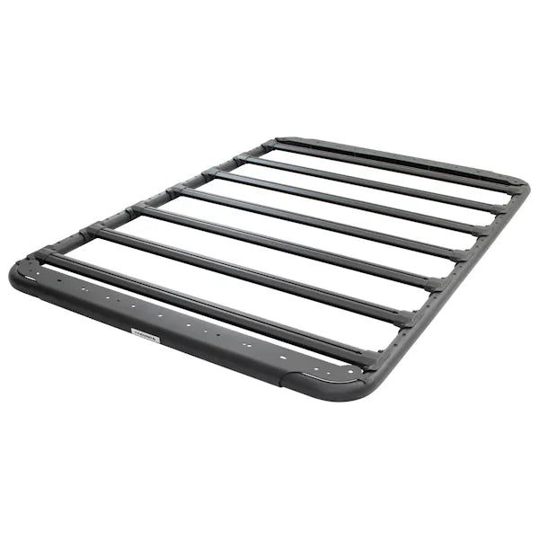 SRM500 75IN FLAT PLATFORM ROOF RACK WITH TRI RAIL KIT TEXTURED BLACK