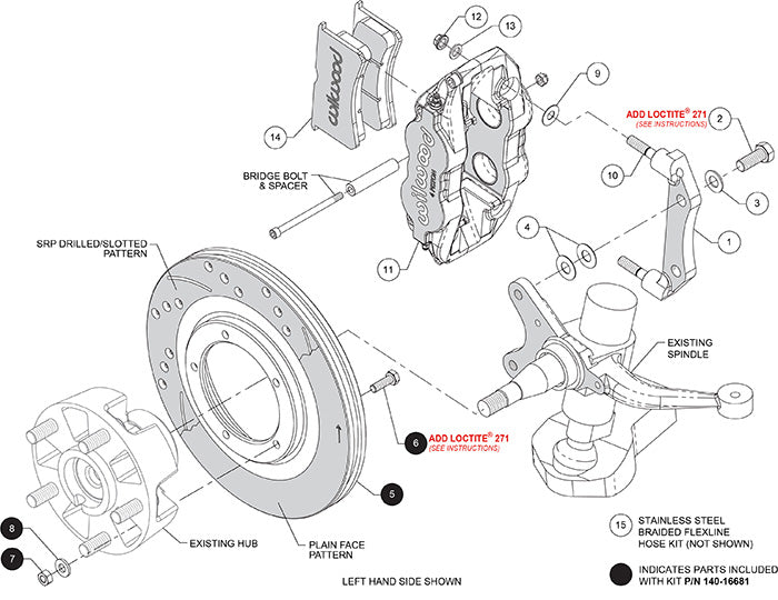 Wilwood 84-89 Porsche 911 Front Superlite Caliper Kit 3.5in MT - Yellow