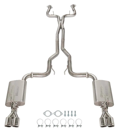 2008-2009 G8 Cat Back Violator Exhaust System With Quad Tips 304/409 Stainless SGG63V