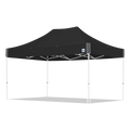 ECLIPSE 15FT(4.5M) STL SHELTER STEEL GRAY FRAME & STEEL ORANGE TOP