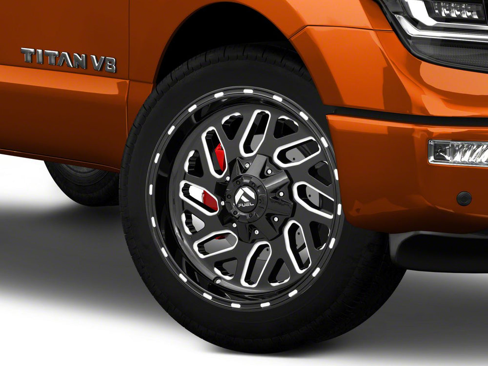 ~(64 lbs. 29X29X15)~ TRITON 26x12 6x135.00/6x139.70 GLOSS BLACK MILLED (-44 mm)