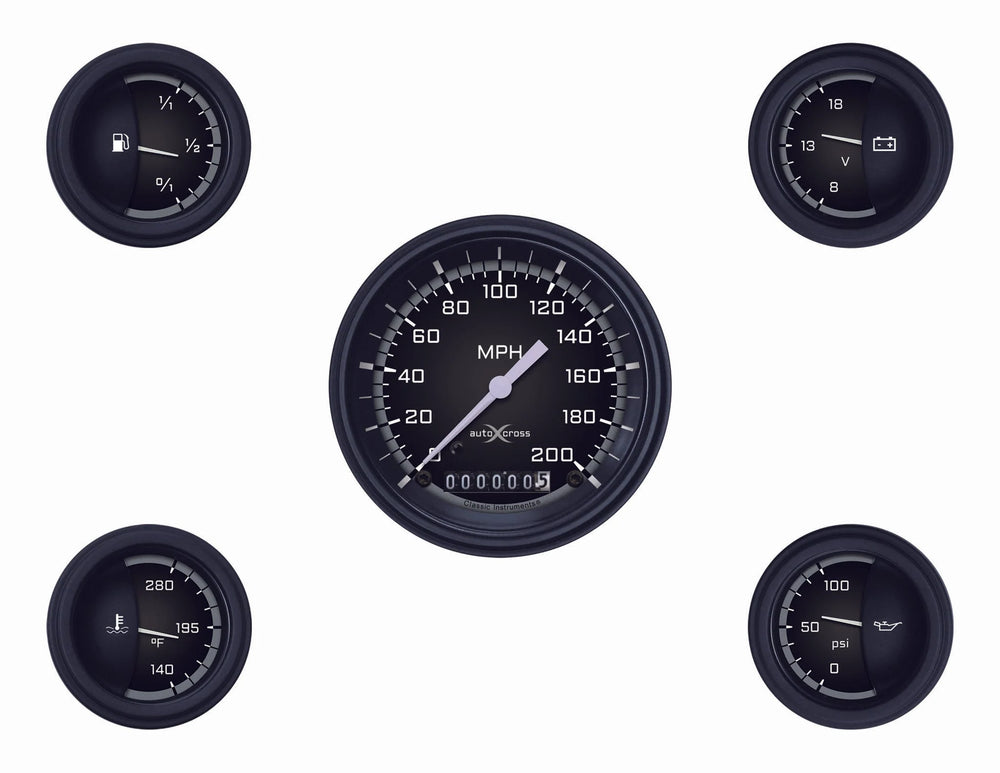 AUTO CROSS GREY 5 GAUGE SET-GM