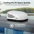 13500 BTU NONDUCTED RV ROOFTOP A/C UNIT IN BLACK