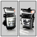 2023 SILVERADO 2500 SUPERDUTY W/DRL LED HEADLIGHT (FIT HALOGEN MODEL ONLY) BLAC
