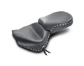 Mustang 99-15 Yamaha Road Star 1600,1700 Wide Touring 2PC Seat w/Driver Backrest Studs - Black