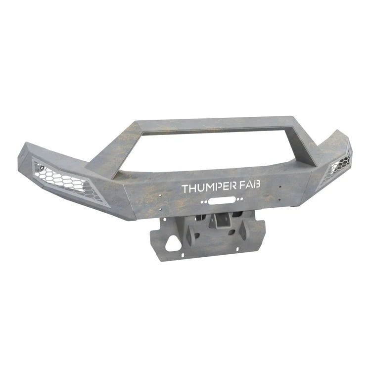 POLARIS RANGER 1000 FRONT WINCH BUMPER WITH LIGHT KIT BLACK GRAY ACCENT PANELS
