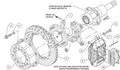 Wilwood Forged Dynalite P/S Rear Kit Red Big Ford 2.36in Offset