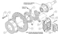 Wilwood Forged Dynalite P/S Rear Kit Big Ford 2.36in Offset Currie Blank