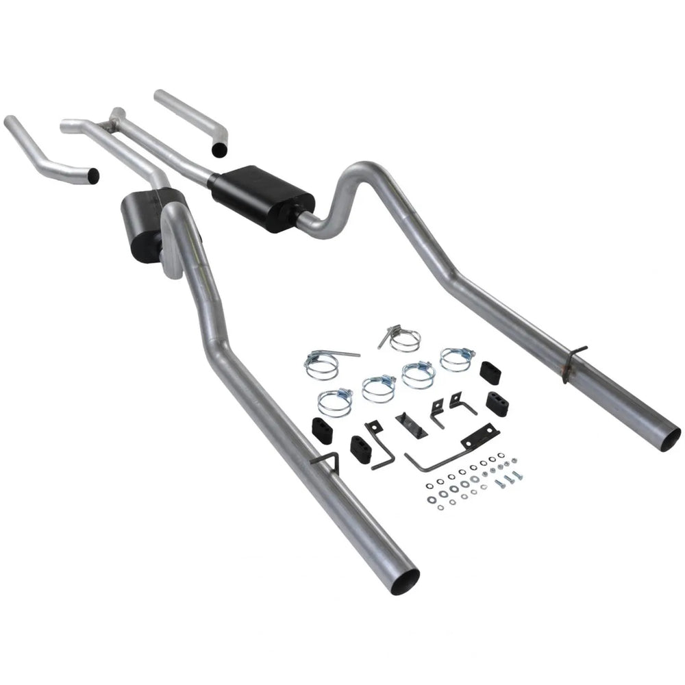 American Thunder Crossmember-Back Exhaust System 1968-1970 Mopar B-Body With V8 Engine, 3.0 Inch Aggressive Sound Flowmaster