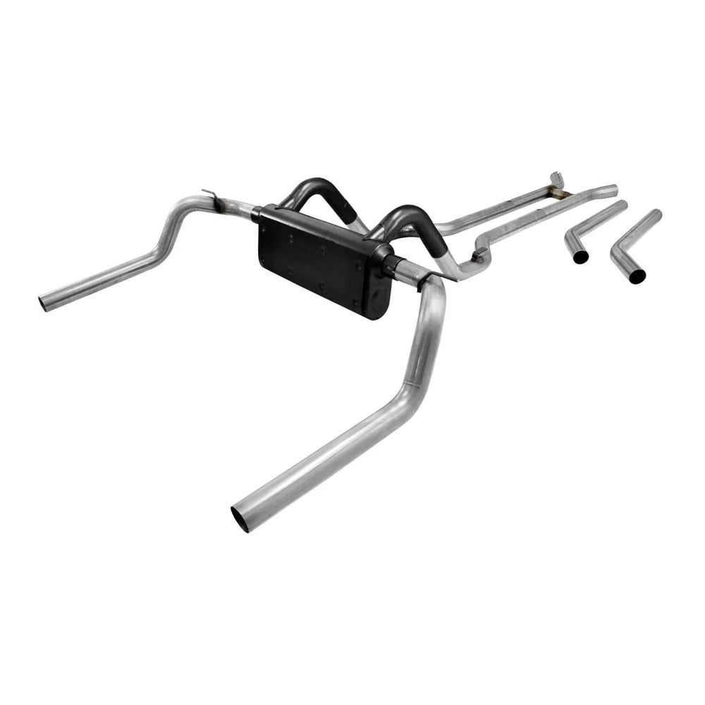 American Thunder Crossmember-Back Exhaust System Fits 1967-1974 Chevrolet Camaro, Pontiac Firebird With V8 Engine 2.50 Inch Stainless Steel Moderate Sound Flowmaster