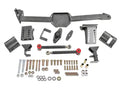 BMR 05-14 S197 Mustang Body Mount Watts Link Rod End/Poly w/ Adj. Axle Clamps - Black Hammertone