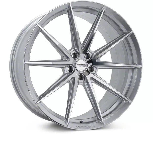 Vossen HFX-2 22x10.5 / 5x120 / ET38 / Deep Face / 72.56 - Silver Polished Wheel