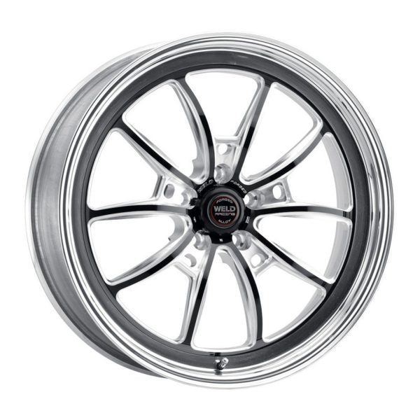 Weld RT-S S80 15x10 / 5x115 BP / 6.5in BS Black Wheel - Non-Beadlock