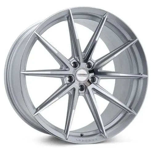 Vossen HFX-2 21x10.5 - 5x120 - ET38 - Deep Face - 72.56 - Silver Polished Wheel