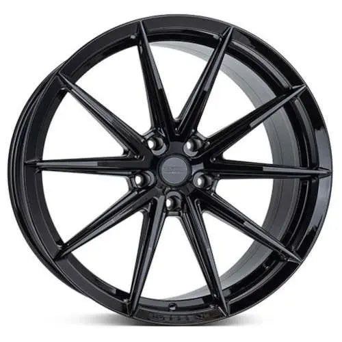Vossen HFX-2 22x10.5 / 5x127 / ET35 / Deep Face / 71.5 - Gloss Black Wheel