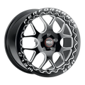 Weld Solana Beadlock 18x10.5 / 5x120.65 BP / ET65 / 70.3mm Bore - Gloss Black MIL DIA Wheel