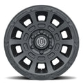 Weld S76 17x5 / 5x4.5 BP / 3.3in. BS Black Wheel (Medium Pad) - Non-Beadlock