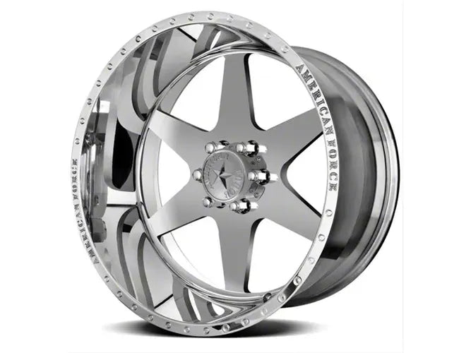 ~(70 lbs. 23X23X13)~ 2004-2018 FORD F150 American Force 20x10 Independence SS 6x135 87mm Polished