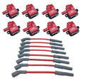 MSD Ignition Coil Ford Ecoboost 2.7L / 3.0L V6 Red 6-Pack 2018-2024 Ford Ecoboost 2.7L / 3.0L V6 6-Pack MSD Ignition