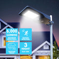 SOLAR & LED FLOODLIGHT W/ REMOTE 6000LM