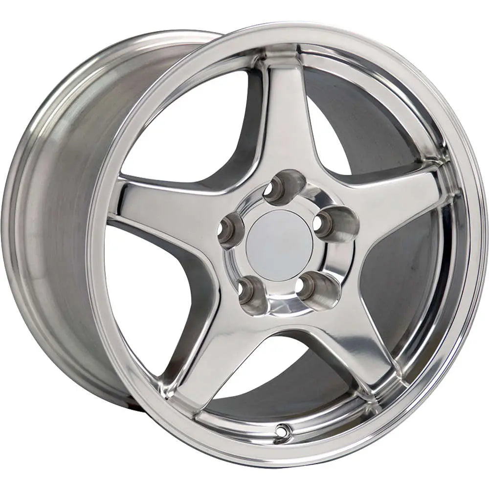 17 IN REPLICA WHEEL CV01 FITS CHEVROLET CORVETTE ZR1 RIM 17X9.5 POLISHED WHEEL