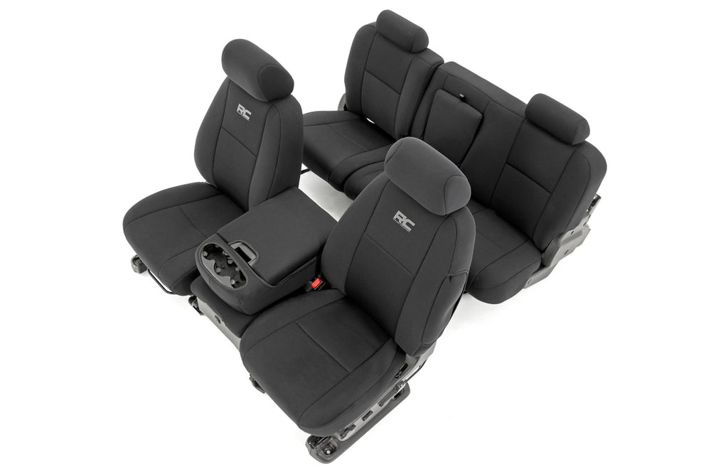~(10 lbs. 28X21X8)~ GM Neoprene Front Seat Covers Black (07-13 1500 11-13 2500)