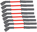 Super Conductor Spark Plug Wire Set GM LS1, '97-On, Vette, Camaro For Use On GM LS1 Engines, Corvette, Camaro, '97-On, Red Jacket MSD Ignition