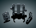 Kuryakyn Tech-Connect Perch Mount Standard Large Cradle Black