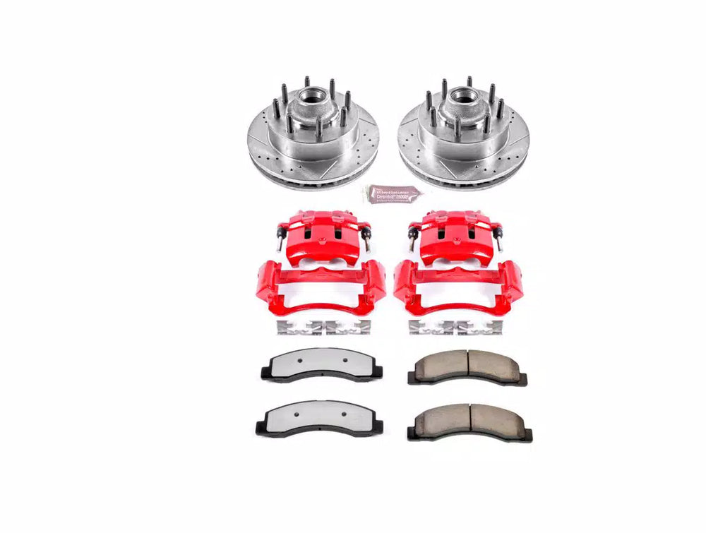 Power Stop 00-02 Ford Excursion Z23 Evolution Kit w/ Calipers - Front