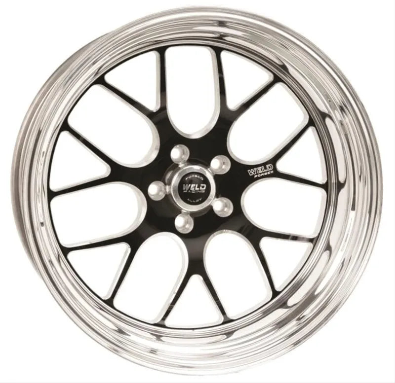Weld S77 17x5 / 5x4.75 BP / 2.2in. BS Black Wheel (Medium Pad) - Non-Beadlock
